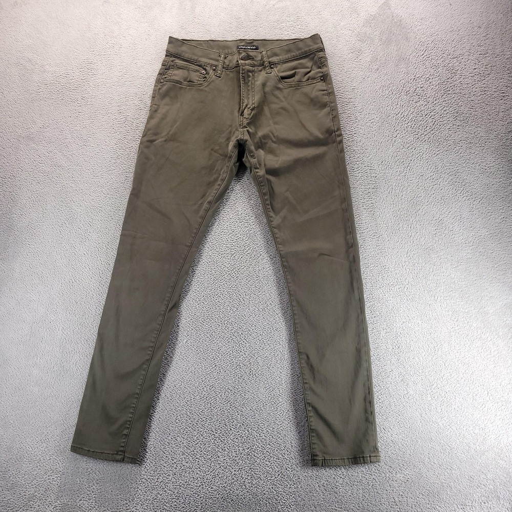 Lucky Brand Jeans Mens 31x32 Green 105 Slim Taper Denim Stretch 7M12996N4